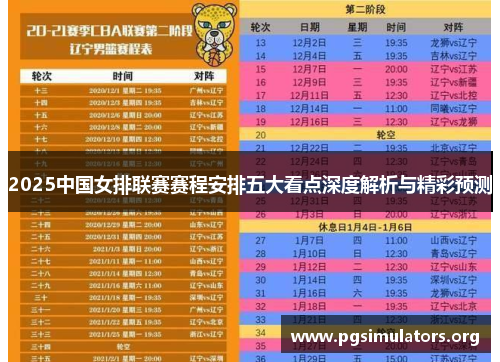 2025中国女排联赛赛程安排五大看点深度解析与精彩预测 2025中国女排联赛赛程安排五大看点深度解析与精彩预测