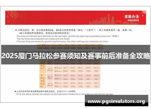 2025厦门马拉松参赛须知及赛事前后准备全攻略 2025厦门马拉松参赛须知及赛事前后准备全攻略